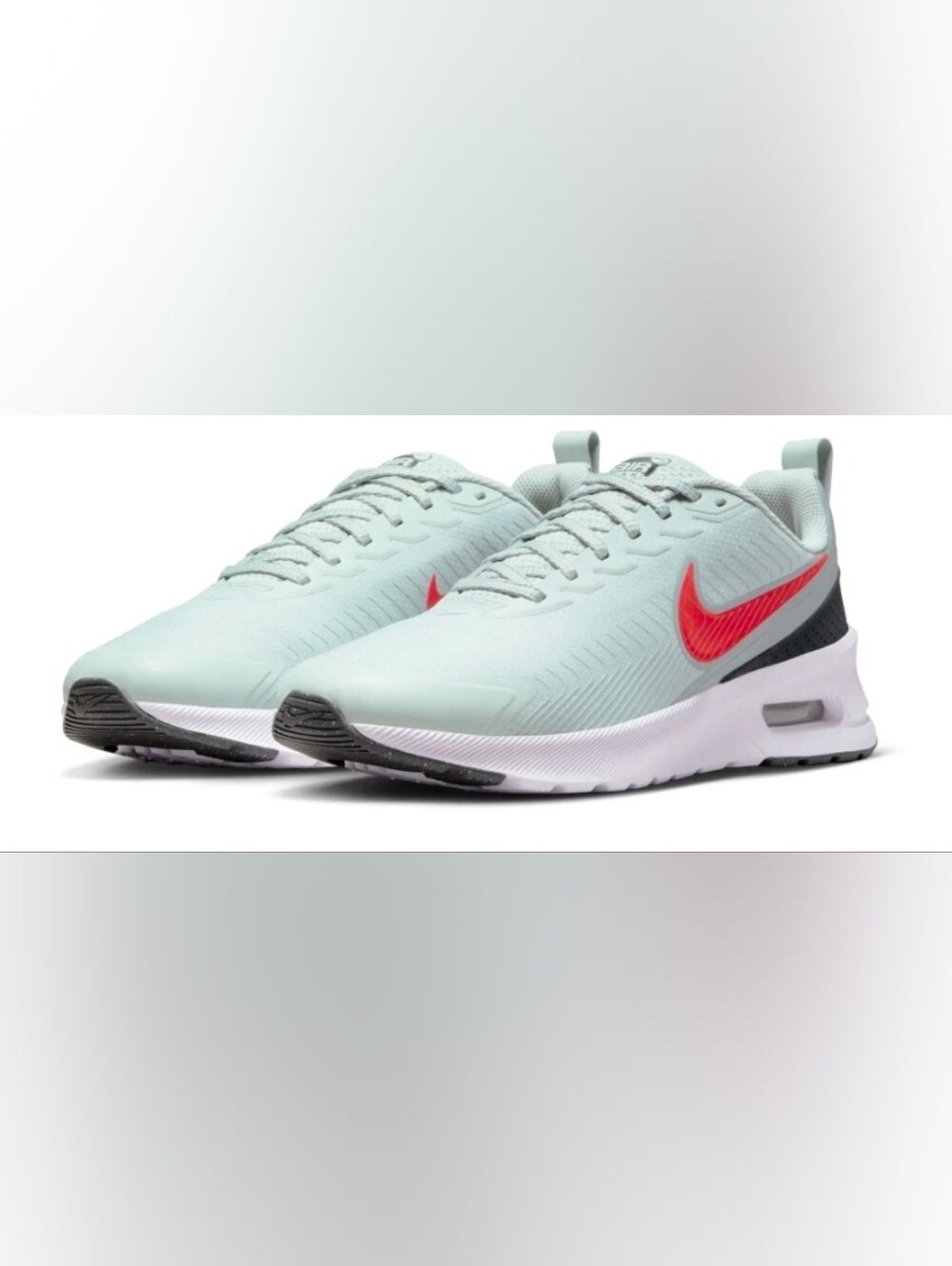 Nike Air Max NuaxisLight Silver Light Pumice White Picante Red